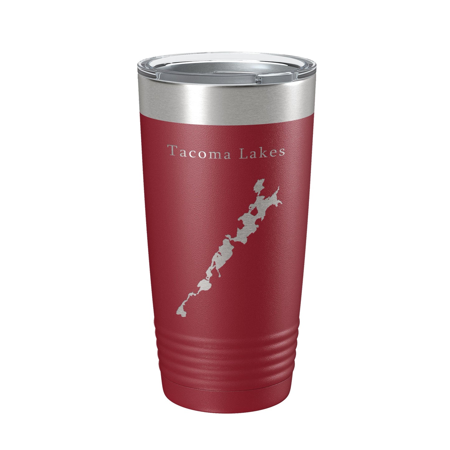 Tacoma Lakes Map Tumbler Travel Mug Insulated Laser Engraved Coffee Cup Maine 20 oz-18