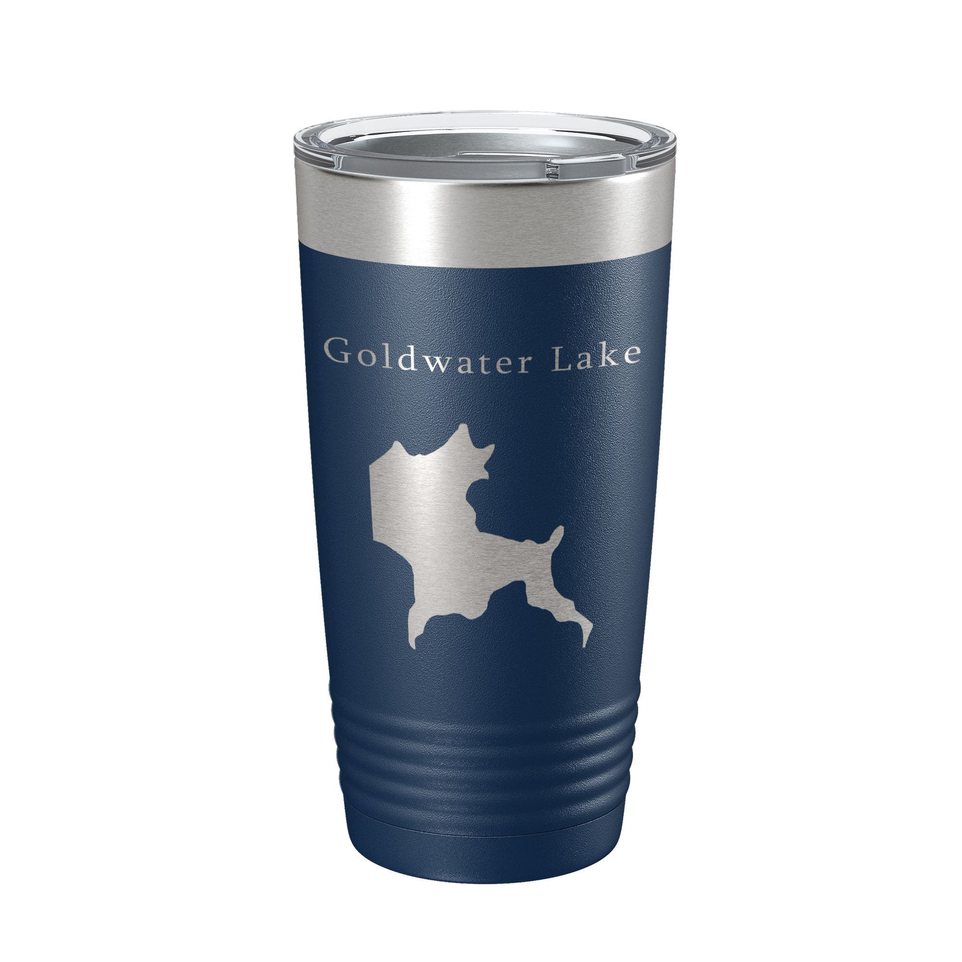 Goldwater Lake Map Tumbler Travel Mug Insulated Laser Engraved Coffee Cup Arizona 20 oz-2
