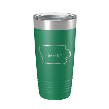 Iowa Tumbler Home State Travel Mug Insulated Laser Engraved Map Coffee Cup 20 oz-9