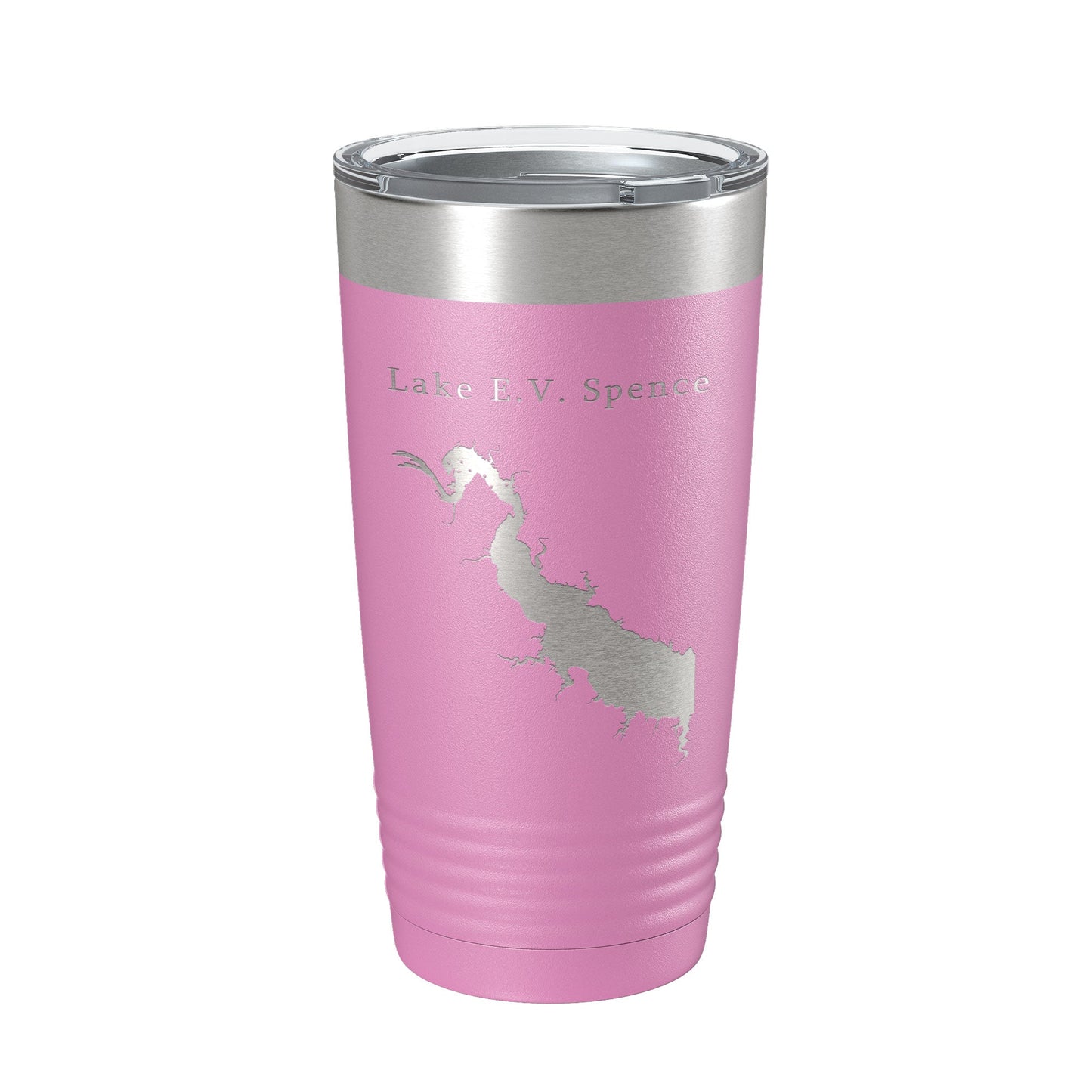 Lake E.V. Spence Reservoir Map Tumbler Travel Mug Insulated Laser Engraved Coffee Cup Texas 20 oz-14