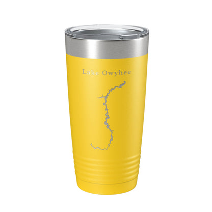 Lake Owyhee Map Tumbler Travel Mug Insulated Laser Engraved Coffee Cup Oregon 20 oz-4