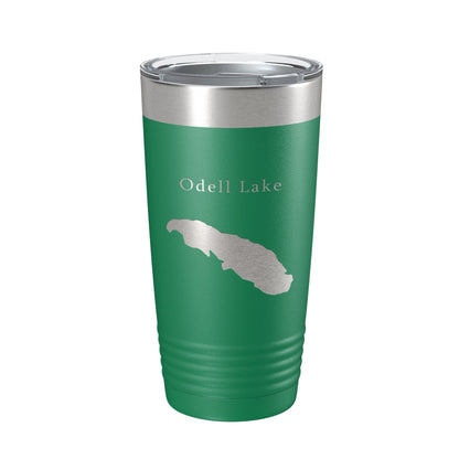 Odell Lake Map Tumbler Travel Mug Insulated Laser Engraved Coffee Cup Oregon 20 oz-9