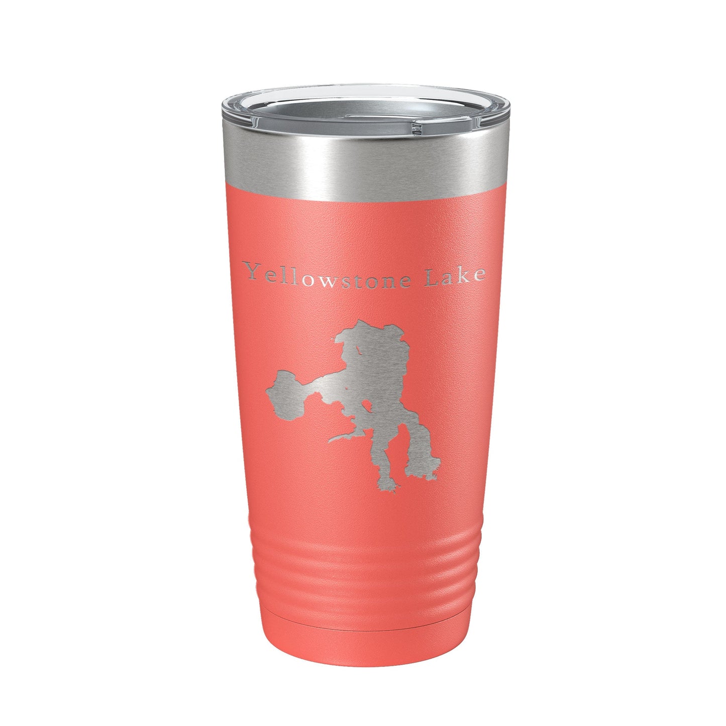 Yellowstone Lake Map Tumbler Travel Mug Insulated Laser Engraved Coffee Cup Wyoming 20 oz-20