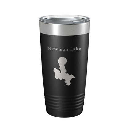Newman Lake Map Tumbler Travel Mug Insulated Laser Engraved Coffee Cup Washington 20 oz-5