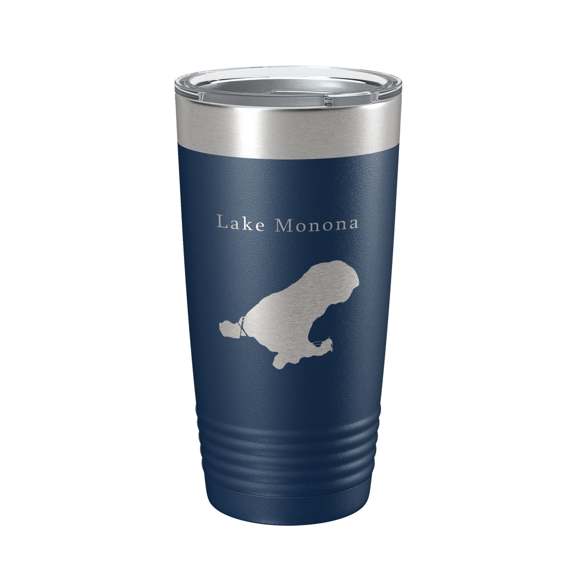 Lake Monona Map Tumbler Travel Mug Insulated Laser Engraved Coffee Cup Wisconsin 20 oz-2