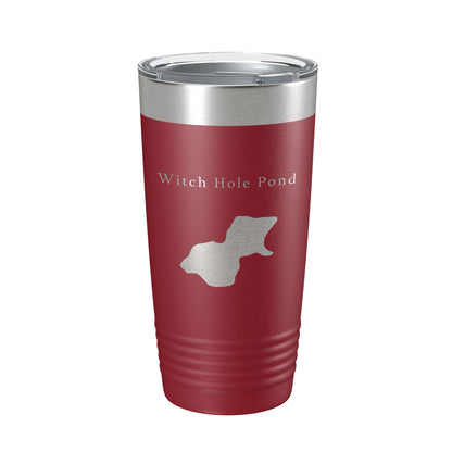 Witch Hole Pond Tumbler Lake Map Travel Mug Insulated Laser Engraved Coffee Cup Acadia Maine 20 oz-18
