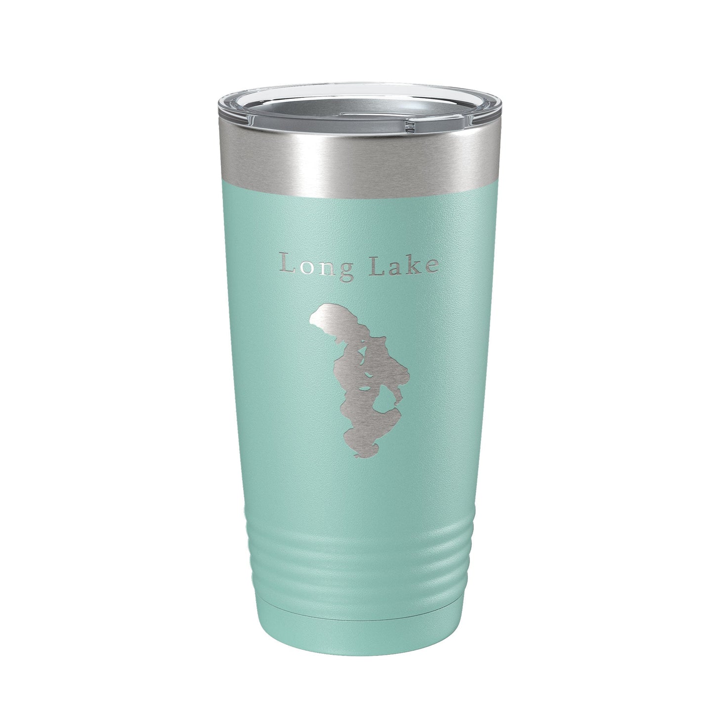 Long Lake Map Tumbler Travel Mug Insulated Laser Engraved Coffee Cup Grand Traverse County Michigan 20 oz-12