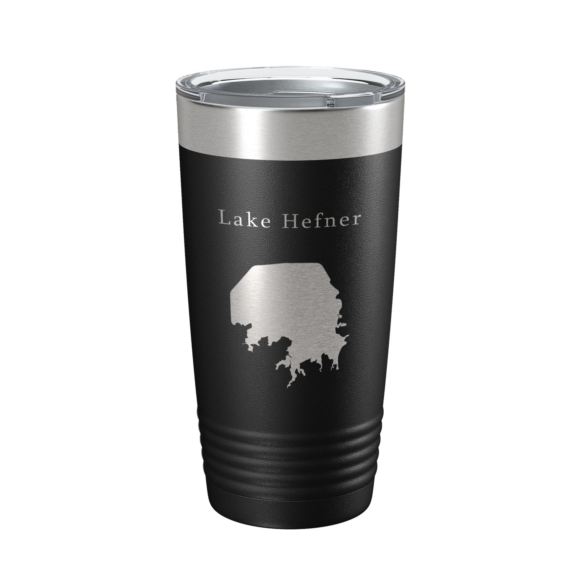 Lake Hefner Map Tumbler Travel Mug Insulated Laser Engraved Coffee Cup Oklahoma 20 oz-0