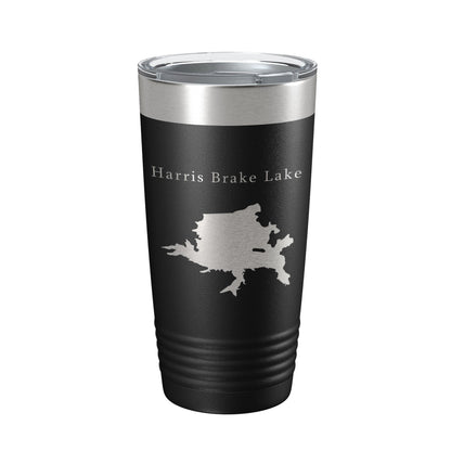 Harris Brake Lake Map Tumbler Travel Mug Insulated Laser Engraved Coffee Cup Arkansas 20 oz-5