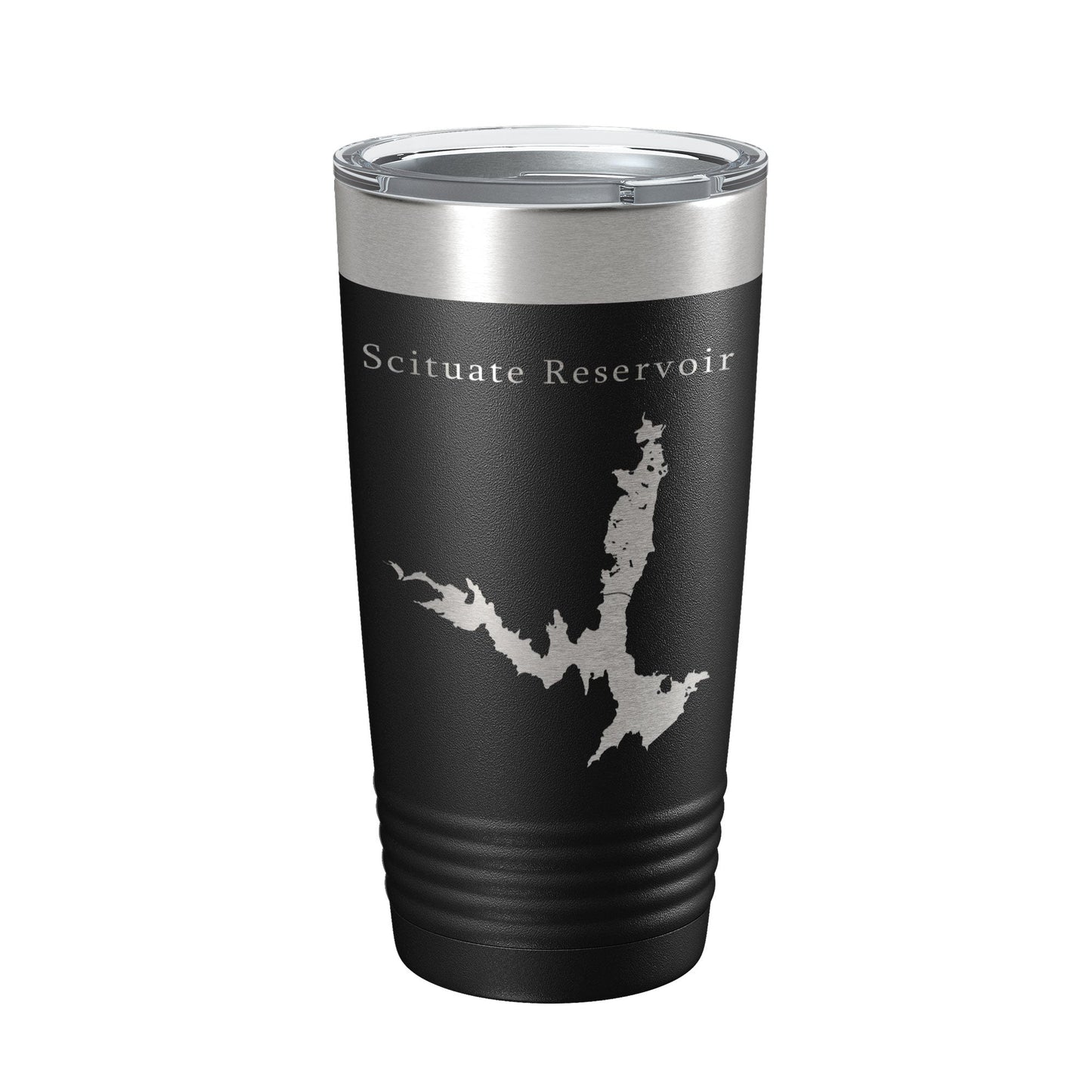 Scituate Reservoir Tumbler Lake Map Travel Mug Insulated Laser Engraved Coffee Cup Providence Rhode Island 20 oz-5