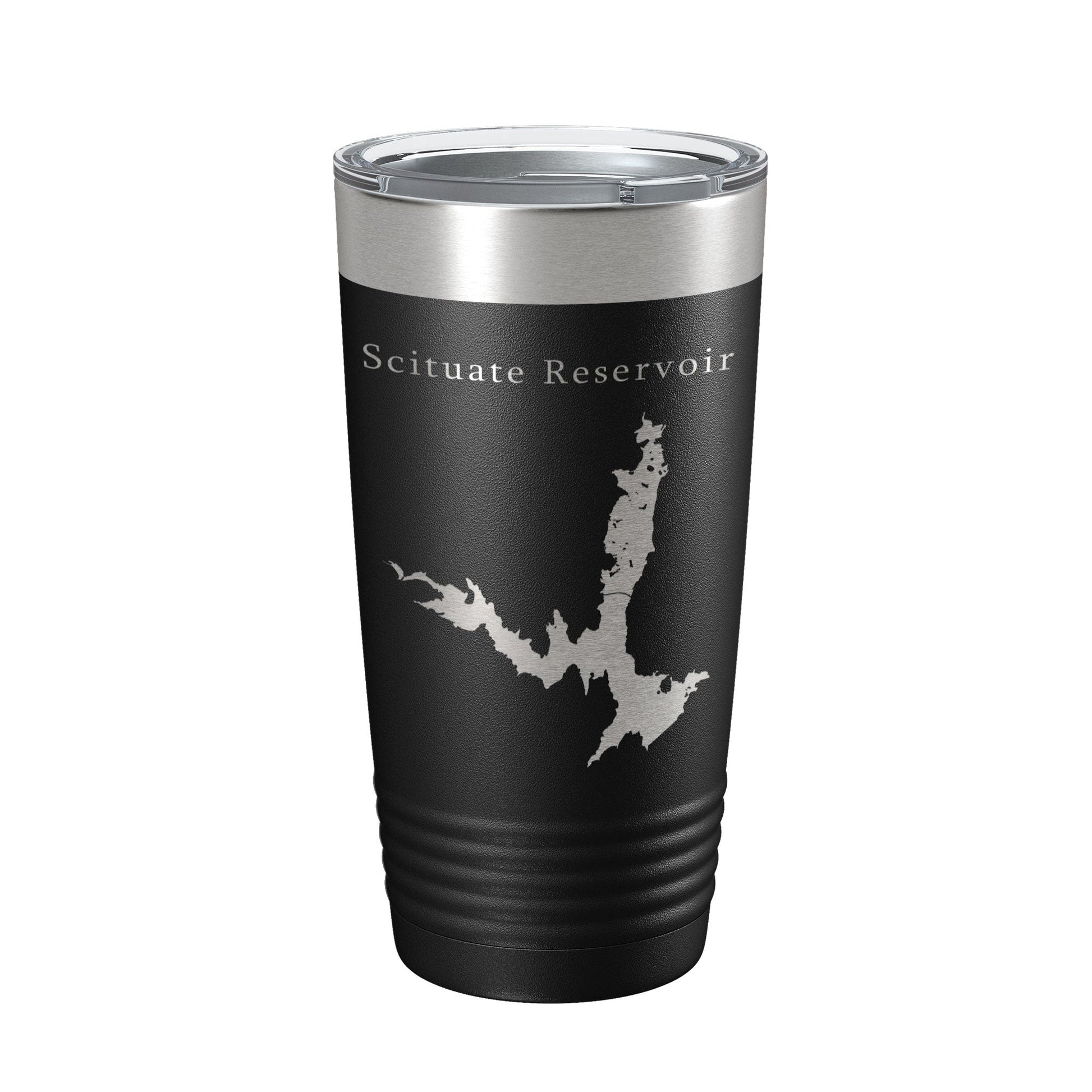 Scituate Reservoir Tumbler Lake Map Travel Mug Insulated Laser Engraved Coffee Cup Providence Rhode Island 20 oz-5