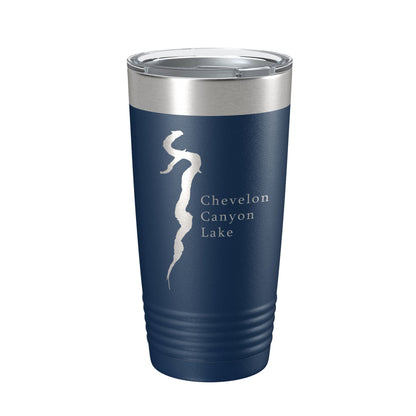 Chevelon Canyon Lake Map Tumbler Travel Mug Insulated Laser Engraved Coffee Cup Arizona 20 oz-2