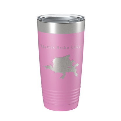 Harris Brake Lake Map Tumbler Travel Mug Insulated Laser Engraved Coffee Cup Arkansas 20 oz-14