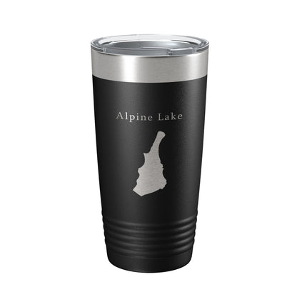 Alpine Lake Hull's Map Tumbler Travel Mug Insulated Laser Engraved Coffee Cup West Virginia 20 oz-5