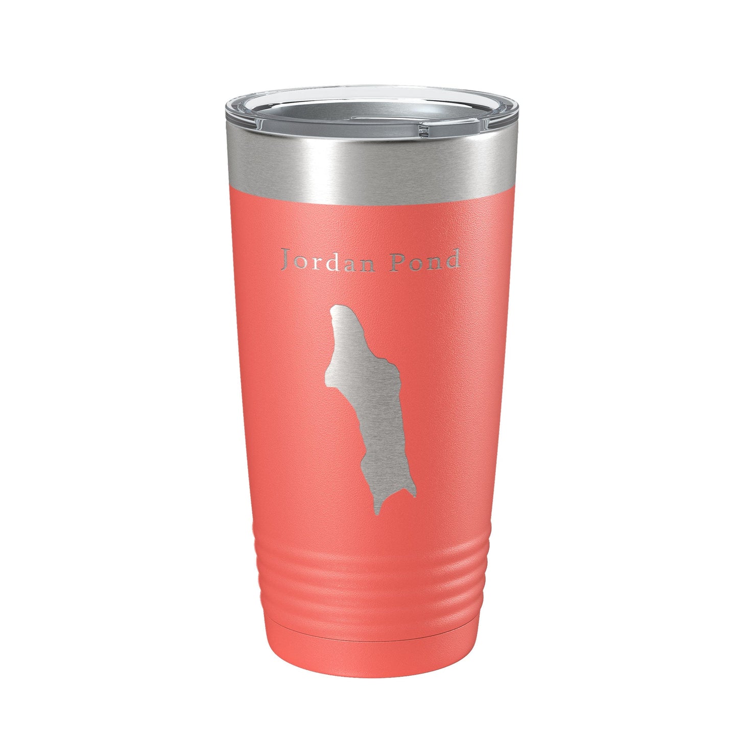 Jordan Pond Tumbler Lake Map Travel Mug Insulated Laser Engraved Coffee Cup Acadia Maine 20 oz-20