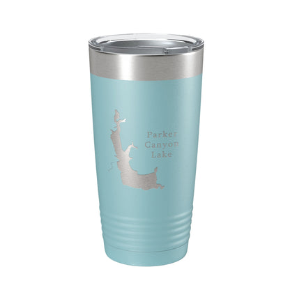 Parker Canyon Lake Map Tumbler Travel Mug Insulated Laser Engraved Coffee Cup Arizona 20 oz-13