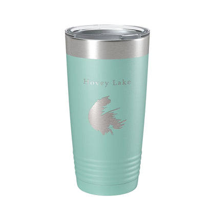 Hovey Lake Map Tumbler Travel Mug Insulated Laser Engraved Coffee Cup Ohio River Indiana 20 oz-12