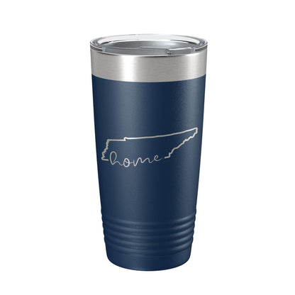 Tennessee Home Tumbler State Outline Travel Mug Gift Insulated Laser Engraved Coffee Cup 20 oz-2