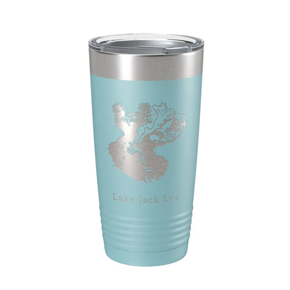 Lake Jack Lee Map Tumbler Travel Mug Insulated Laser Engraved Coffee Cup Felsenthal Arkansas Louisiana 20 oz-13