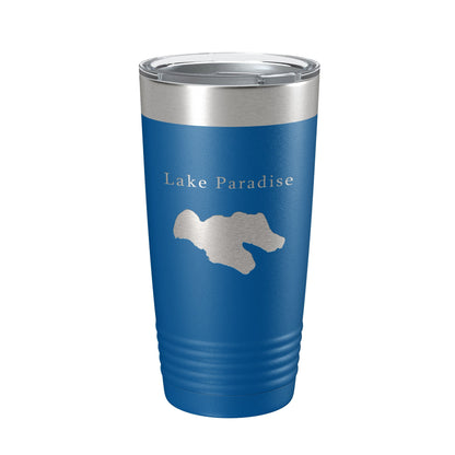 Lake Paradise Map Tumbler Travel Mug Insulated Laser Engraved Coffee Cup Michigan 20 oz-6