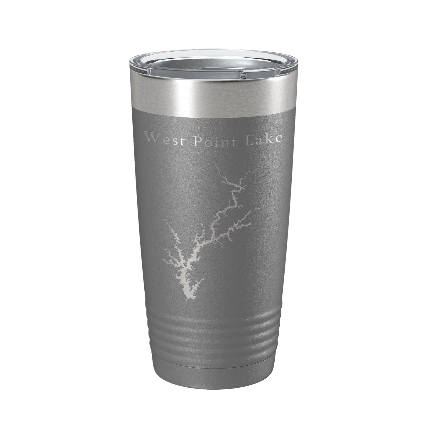 West Point Lake Map Tumbler Travel Mug Insulated Laser Engraved Coffee Cup Alabama Georgia 20 oz-16