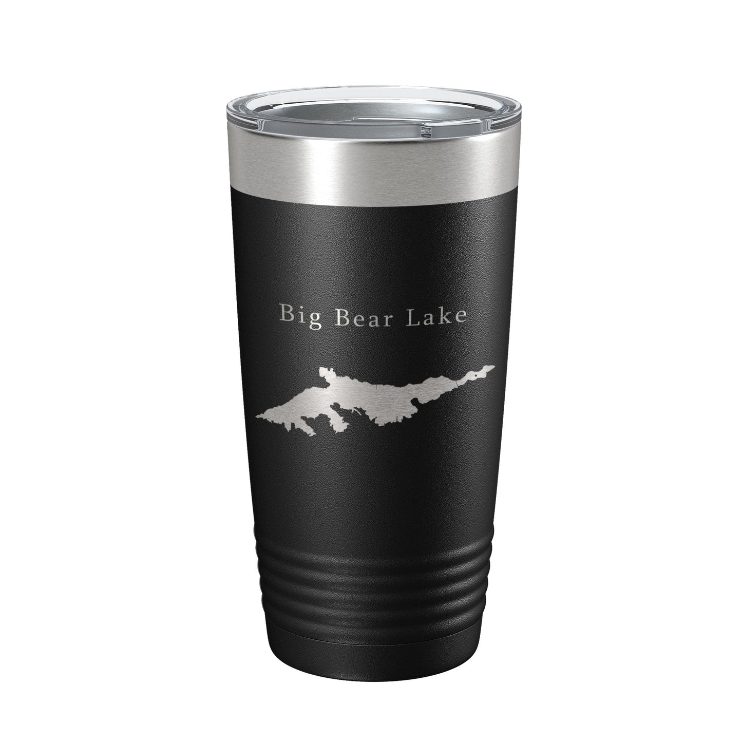 Big Bear Lake Map Tumbler Travel Mug Insulated Laser Engraved Coffee Cup California 20 oz-0