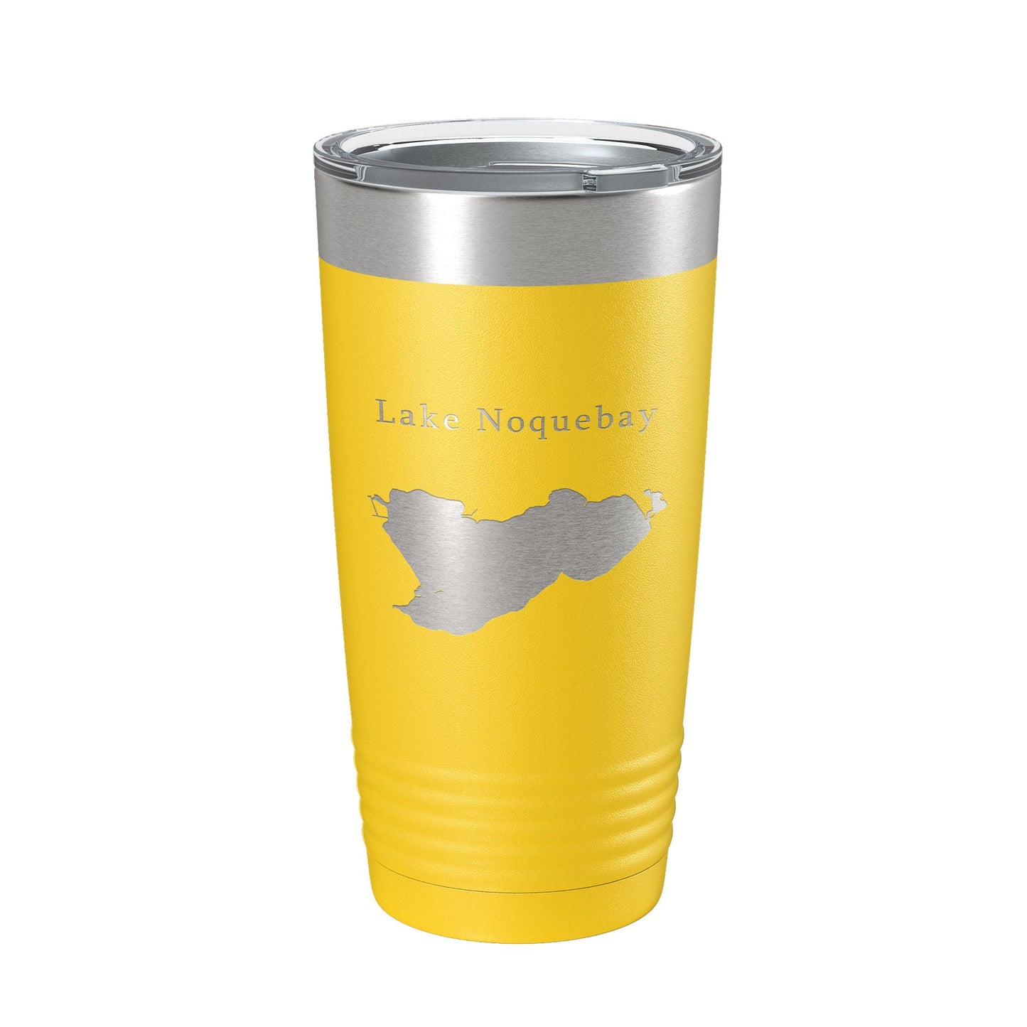 Lake Noquebay Map Tumbler Travel Mug Insulated Laser Engraved Coffee Cup Wisconsin 20 oz-4