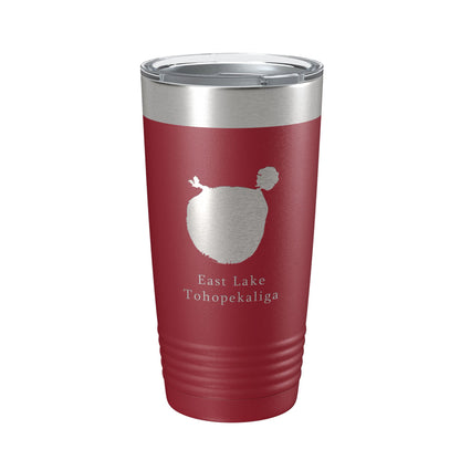 East Lake Tohopekaliga Map Tumbler Travel Mug Insulated Laser Engraved Coffee Cup Florida 20 oz-18
