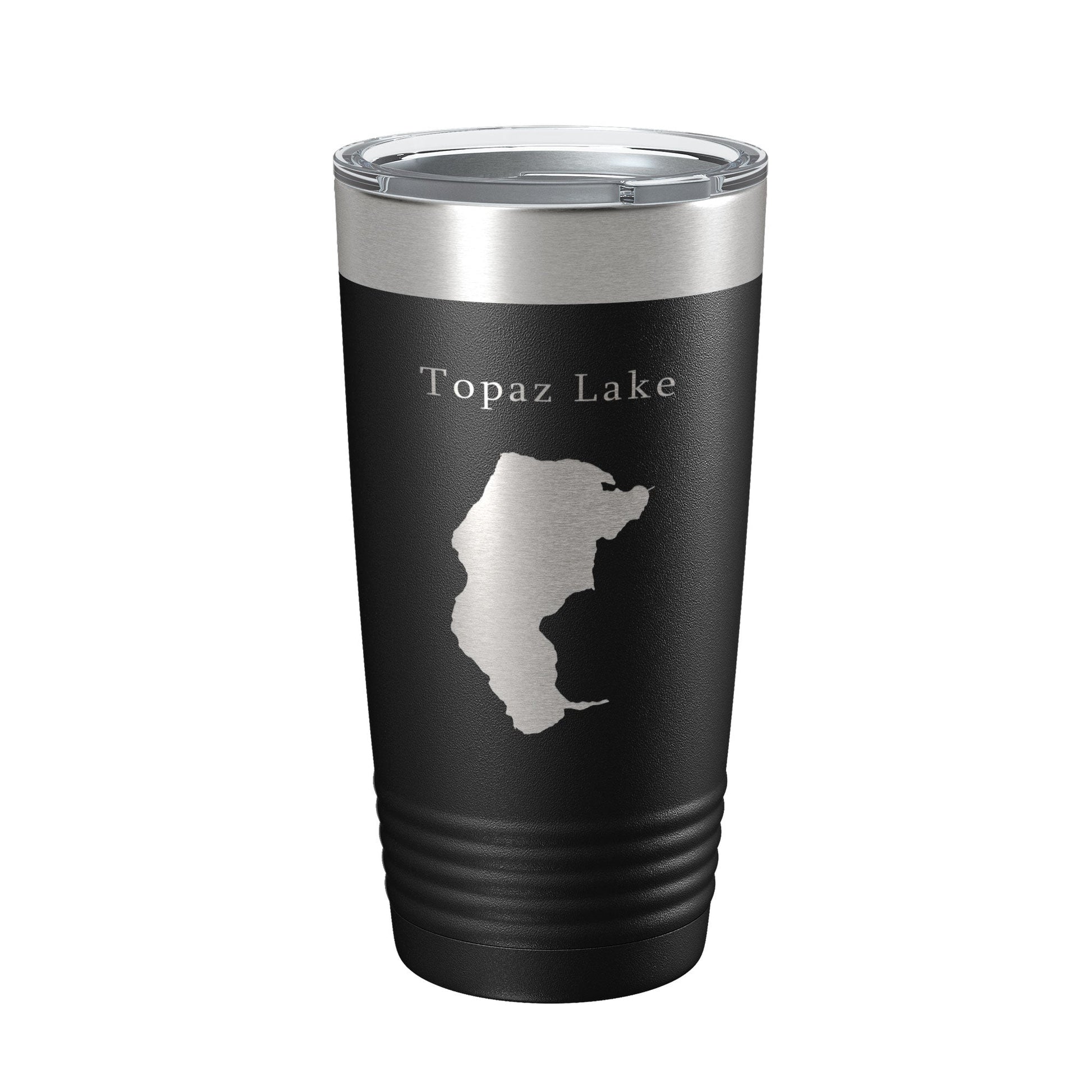 Topaz Lake Map Tumbler Travel Mug Insulated Laser Engraved Coffee Cup California Nevada 20 oz-0