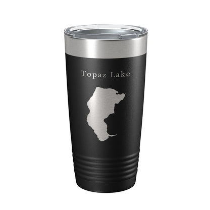 Topaz Lake Map Tumbler Travel Mug Insulated Laser Engraved Coffee Cup California Nevada 20 oz-5