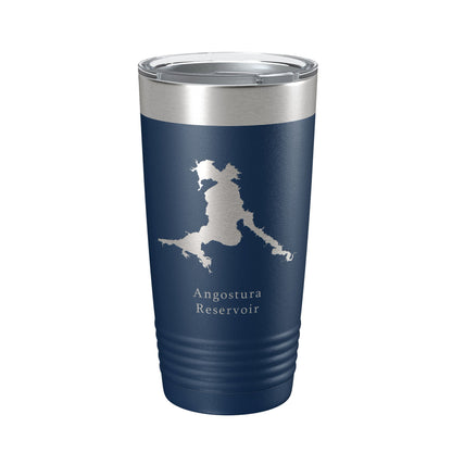 Angostura Reservoir Tumbler Lake Map Travel Mug Insulated Laser Engraved Coffee Cup South Dakota 20 oz-8
