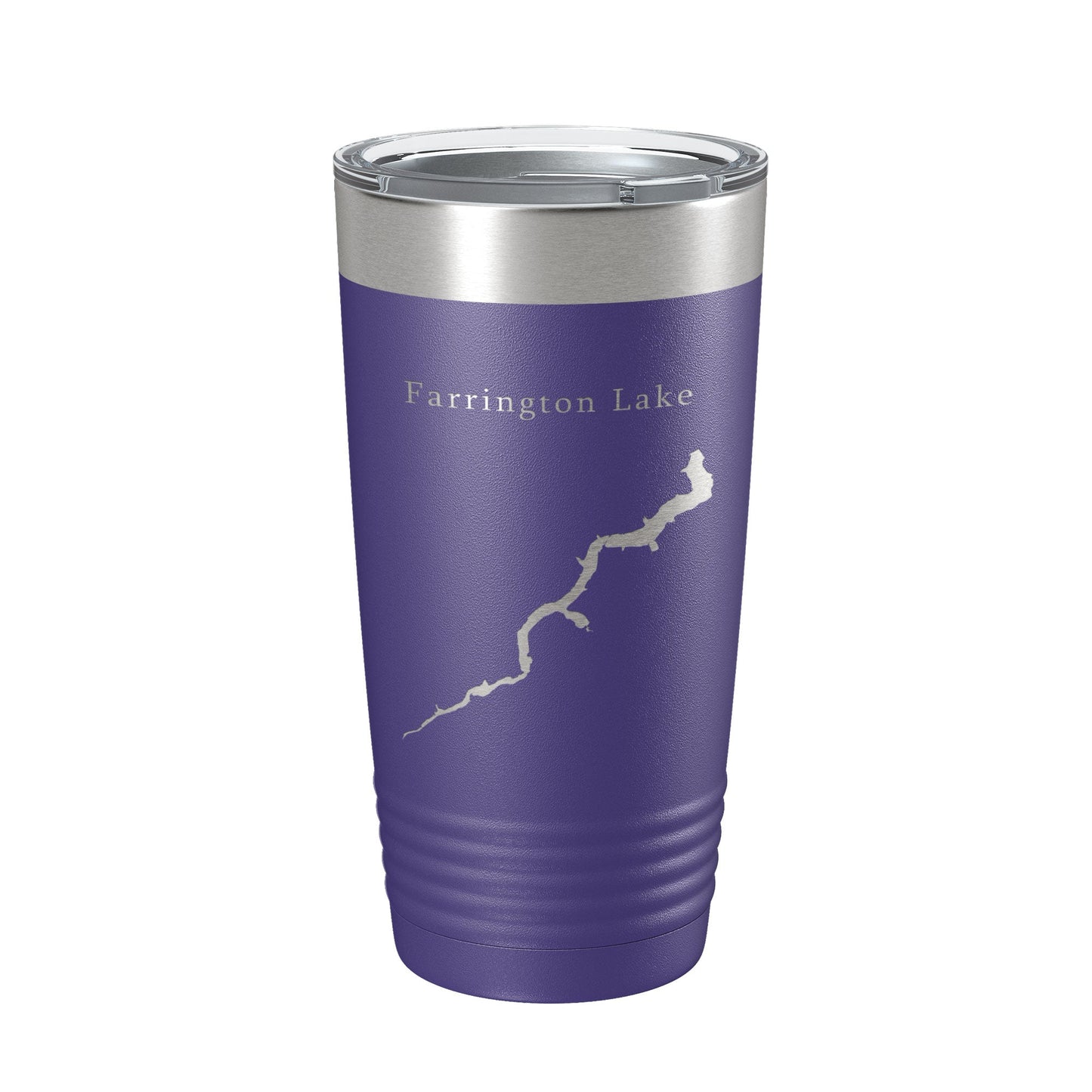 Farrington Lake Map Tumbler Travel Mug Insulated Laser Engraved Coffee Cup New Jersey 20 oz-15