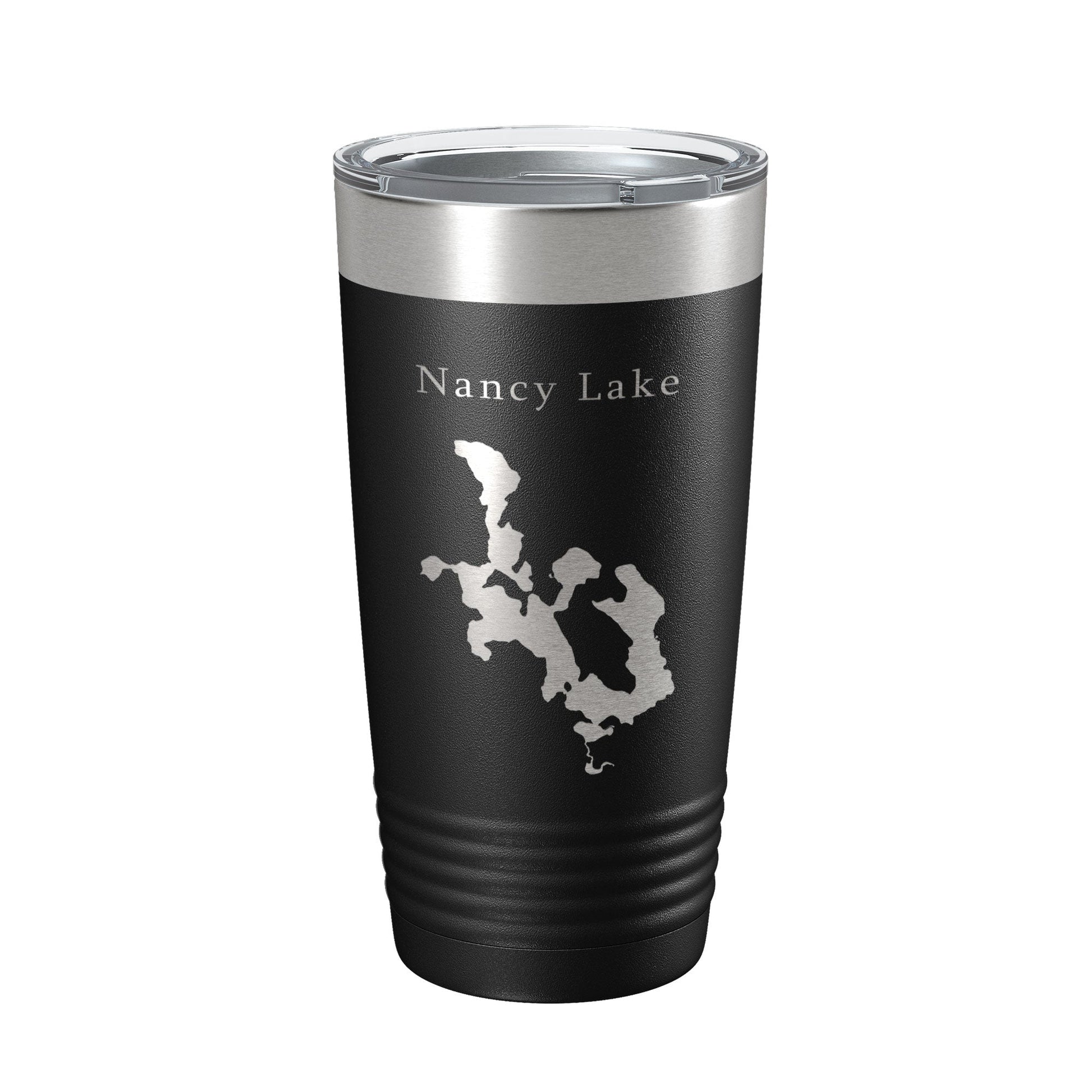 Nancy Lake Map Tumbler Travel Mug Insulated Laser Engraved Coffee Cup Alaska 20 oz-0