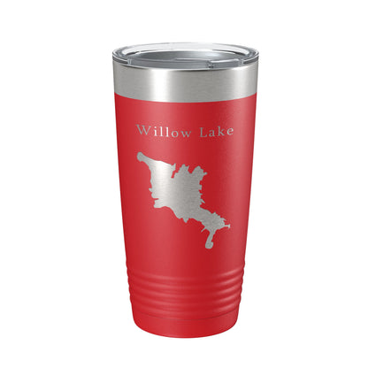 Willow Creek Lake Map Tumbler Travel Mug Insulated Laser Engraved Coffee Cup Arizona 20 oz-10