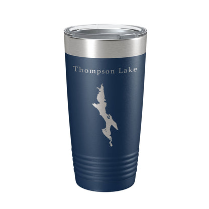 Thompson Lake Map Tumbler Travel Mug Insulated Laser Engraved Coffee Cup Maine 20 oz-8