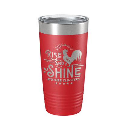 Rise And Shine Mother Cluckers Tumbler Funny Travel Mug Gift Insulated Laser Engraved Coffee Cup 20 oz-10