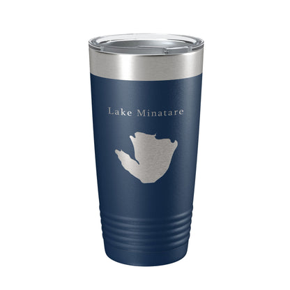 Lake Minatare Map Tumbler Travel Mug Insulated Laser Engraved Coffee Cup Nebraska 20 oz-2