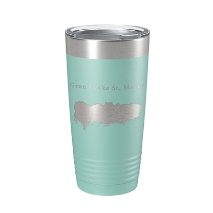 Grand Lake St. Marys Map Tumbler Travel Mug Insulated Laser Engraved Coffee Cup Ohio 20 oz-12