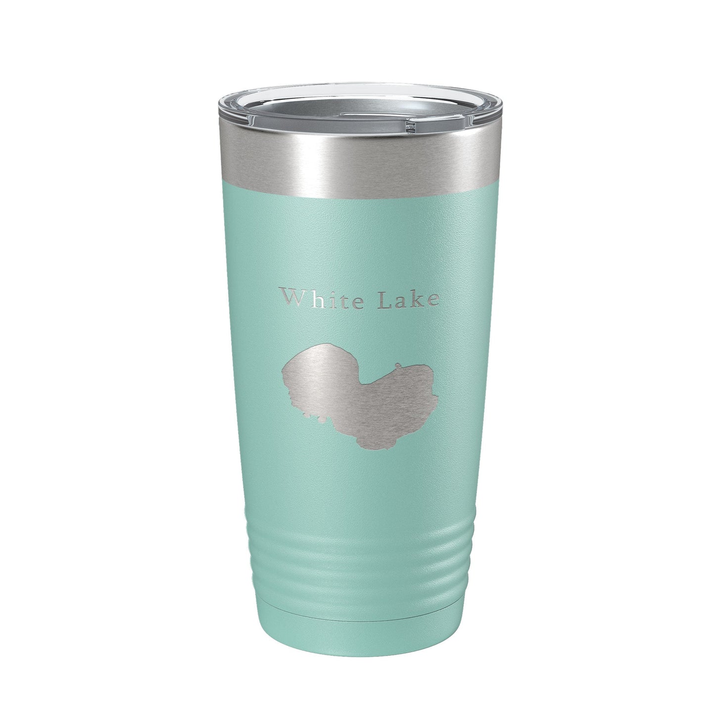 White Lake Map Tumbler Travel Mug Insulated Laser Engraved Coffee Cup Louisiana 20 oz-12