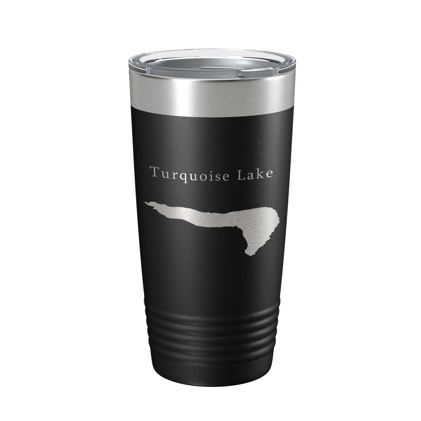 Turquoise Lake Map Tumbler Travel Mug Insulated Laser Engraved Coffee Cup Colorado 20 oz-5