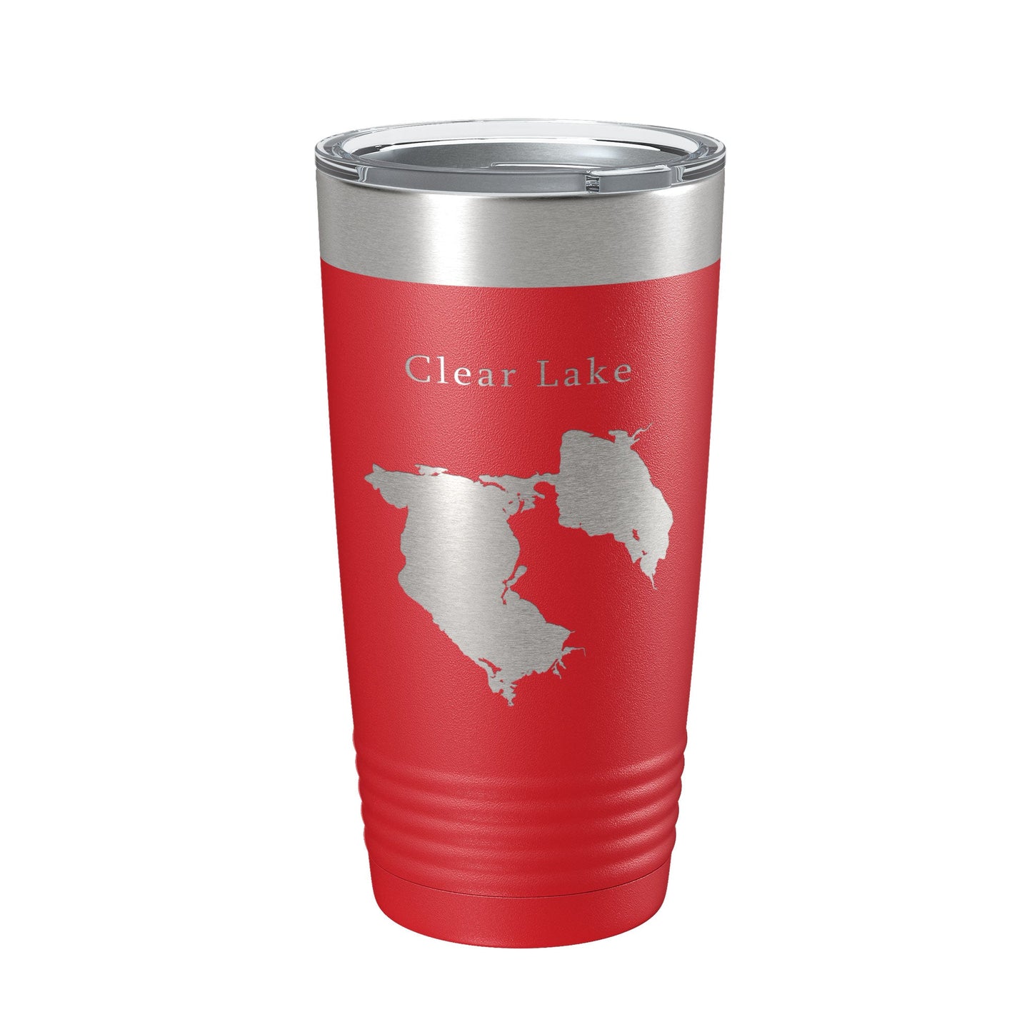 Clear Lake Reservoir Map Tumbler Travel Mug Insulated Laser Engraved Coffee Cup California 20 oz-10