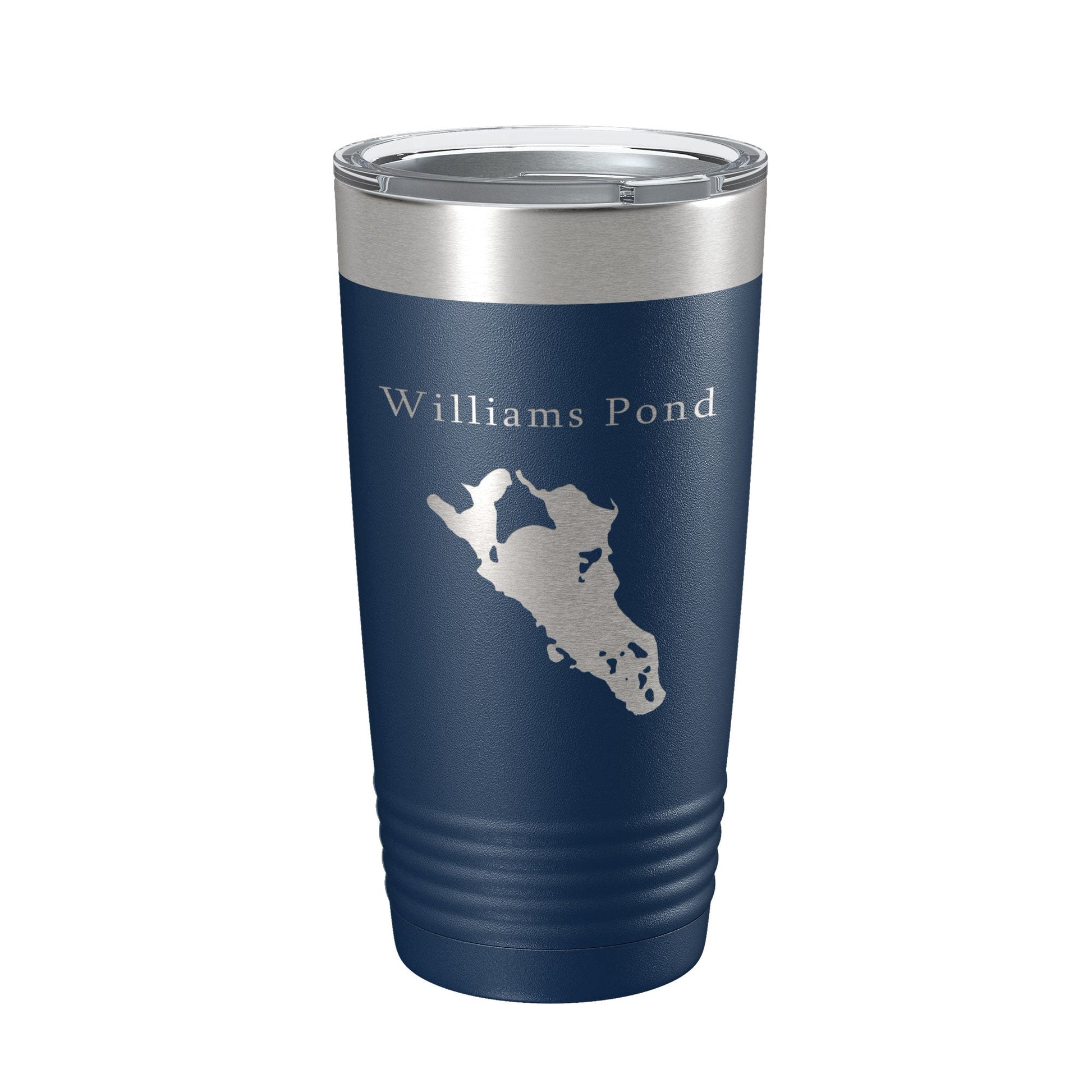 Williams Pond Tumbler Lake Map Travel Mug Insulated Laser Engraved Coffee Cup Connecticut 20 oz-2