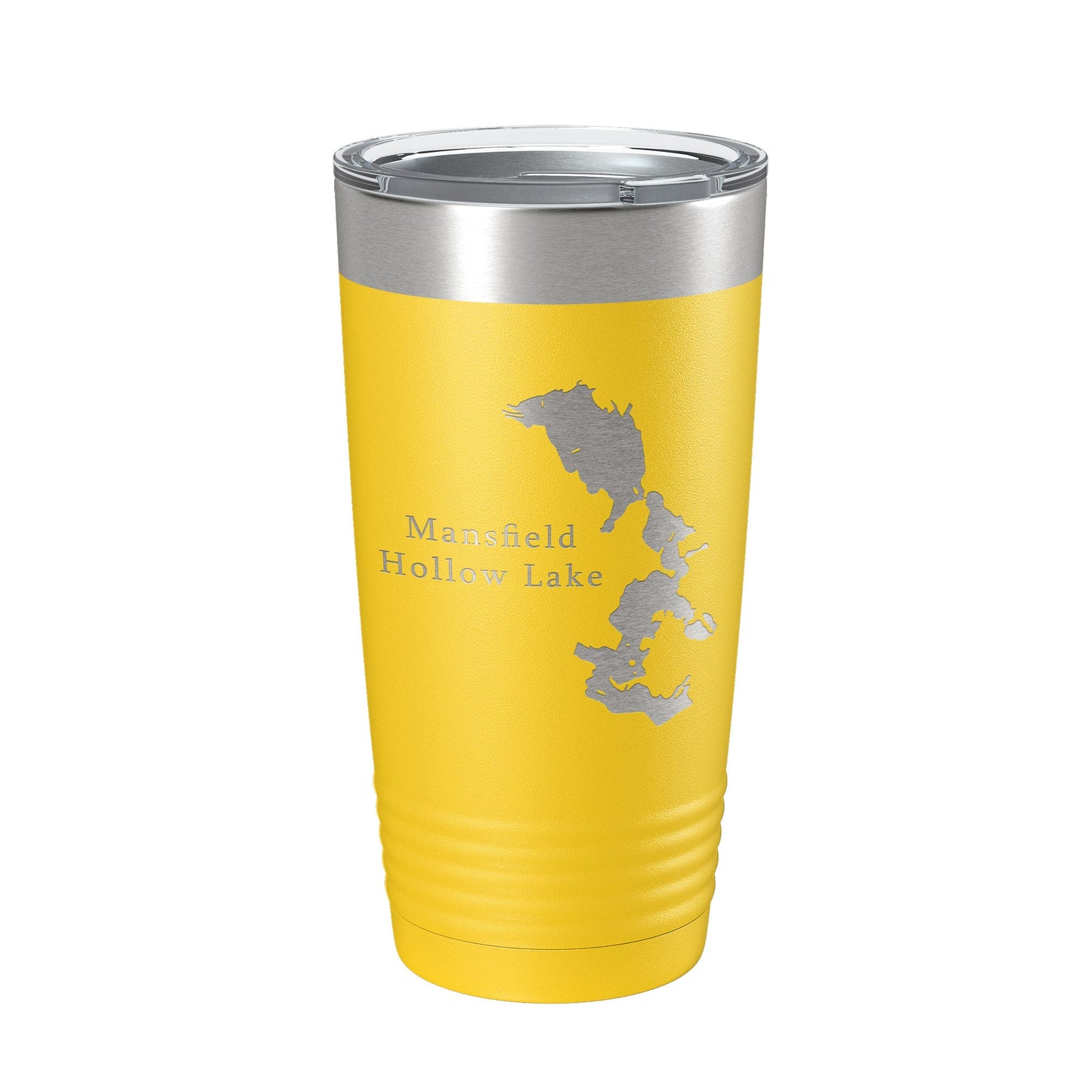 Mansfield Hollow Lake Map Tumbler Travel Mug Insulated Laser Engraved Coffee Cup Connecticut 20 oz-4
