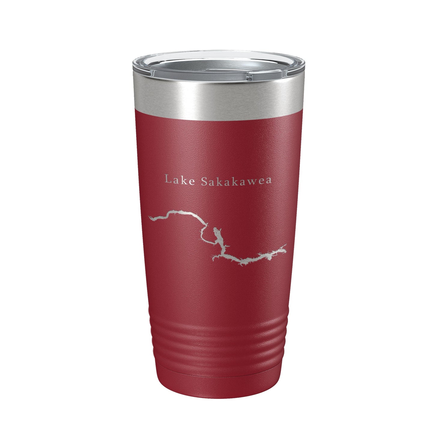 Lake Sakakawea Map Tumbler Travel Mug Insulated Laser Engraved Coffee Cup North Dakota 20 oz-18