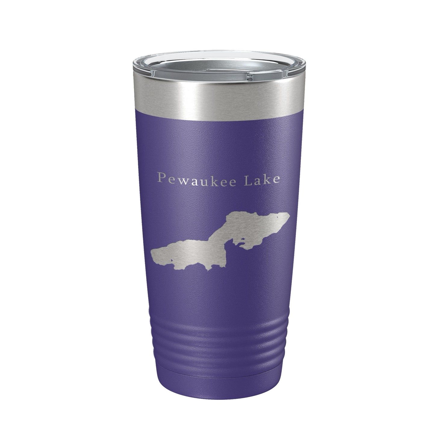 Pewaukee Lake Map Tumbler Travel Mug Insulated Laser Engraved Coffee Cup Wisconsin 20 oz-15
