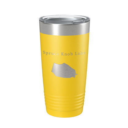 Spruce Knob Lake Map Tumbler Travel Mug Insulated Laser Engraved Coffee Cup West Virginia 20 oz-19