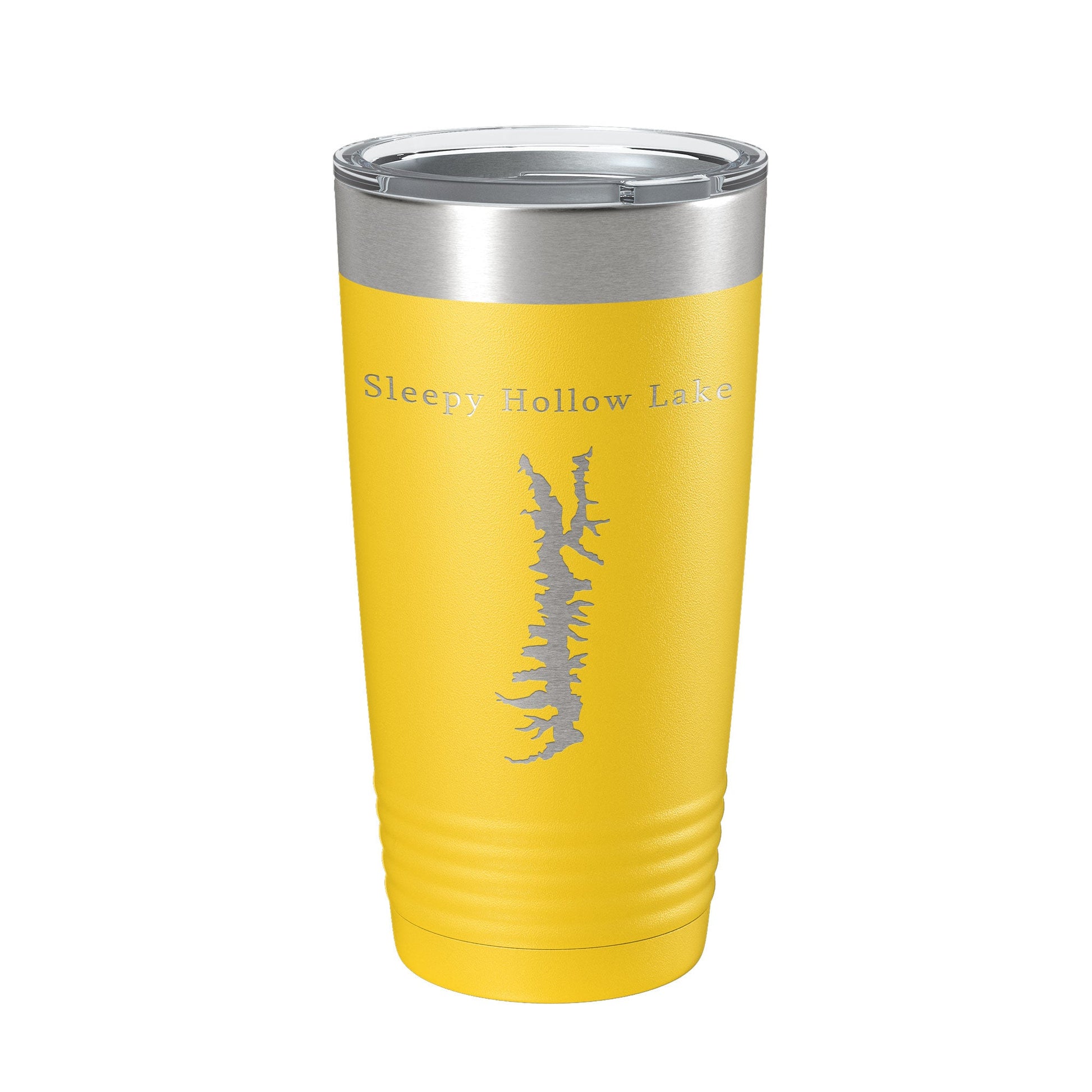 Sleepy Hollow Lake Map Tumbler Travel Mug Insulated Laser Engraved Coffee Cup New York 20 oz-4