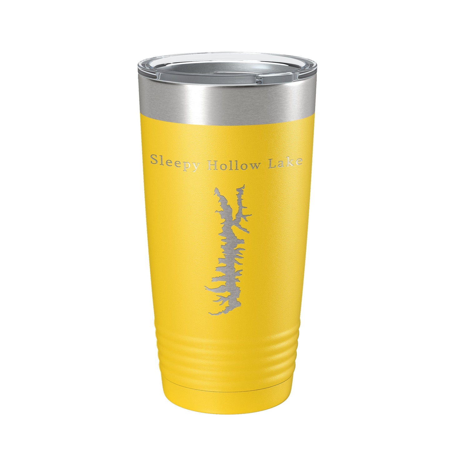 Sleepy Hollow Lake Map Tumbler Travel Mug Insulated Laser Engraved Coffee Cup New York 20 oz-19