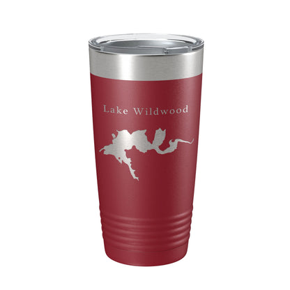 Lake Wildwood Map Tumbler Travel Mug Insulated Laser Engraved Coffee Cup California 20 oz-18