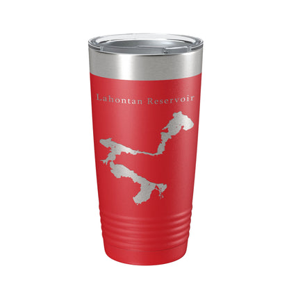 Lahontan Reservoir Tumbler Lake Map Travel Mug Insulated Laser Engraved Coffee Cup Nevada 20 oz-10
